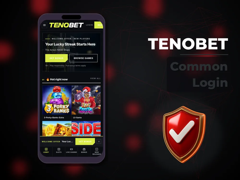 Tenobet - Common Login